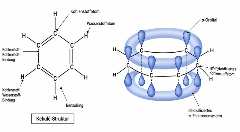 Molekülstruktur von Benzol