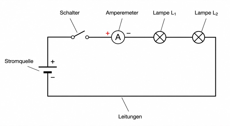 Schaltplan einer Reihenschaltung