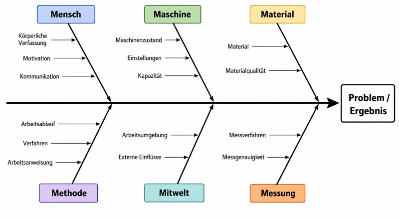 Ishikawa-Diagramm · Ursache-Wirkungs-Analyse