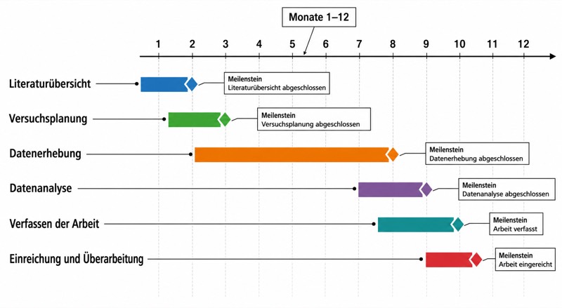 Gantt-Diagramm · Forschungsplan