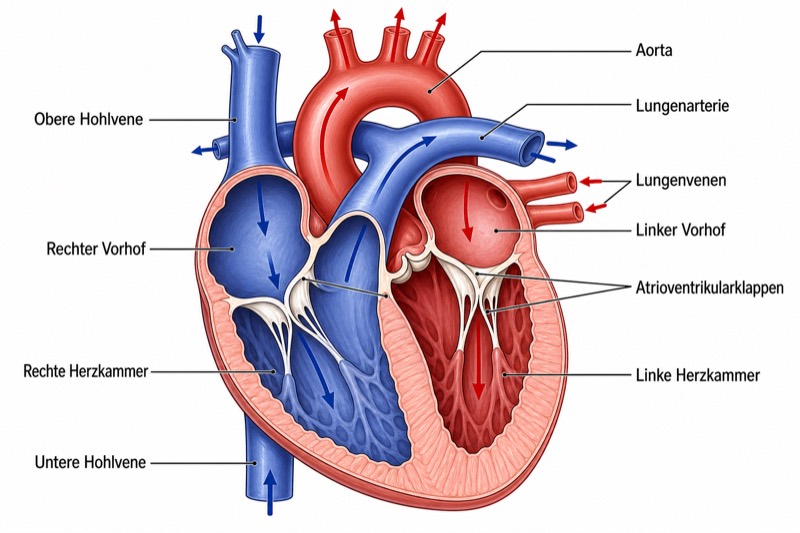 Anatomie des Herzens