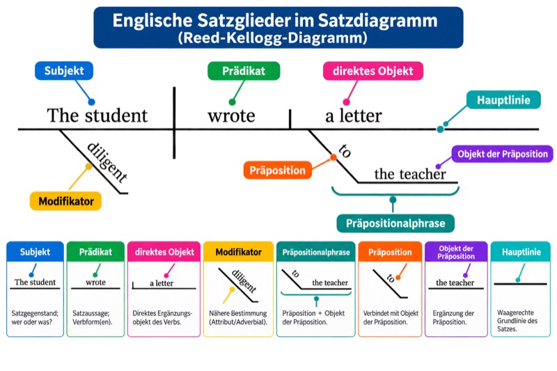 Diagramm zur Satzgliedanalyse