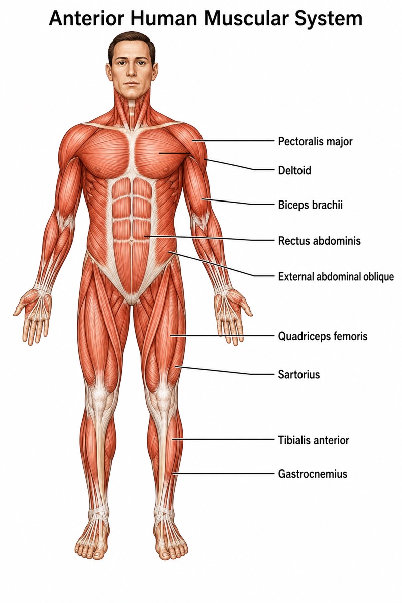 Anatomical Drawing (Muscular System)