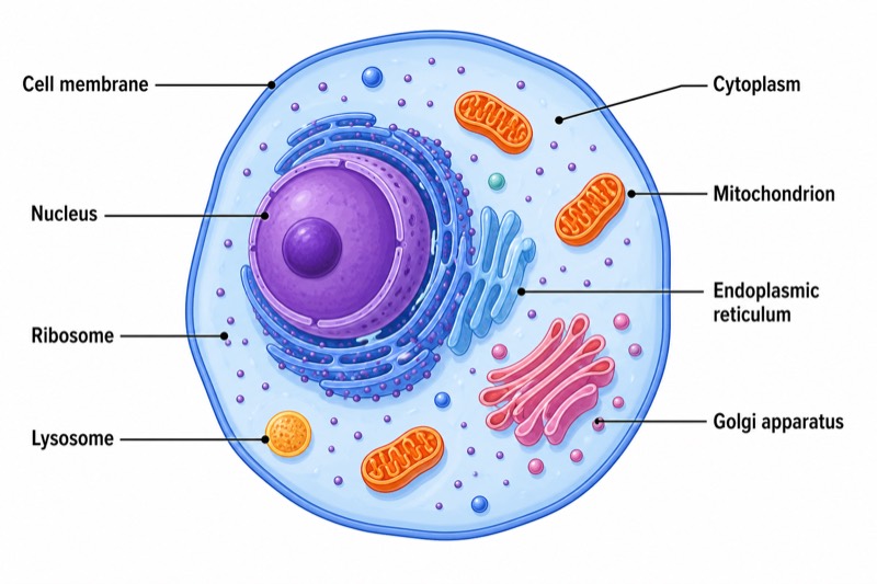 Animal Cell Structure Diagram