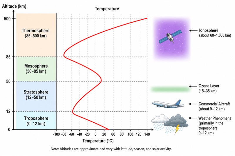 Vertical Layers of the Atmosphere