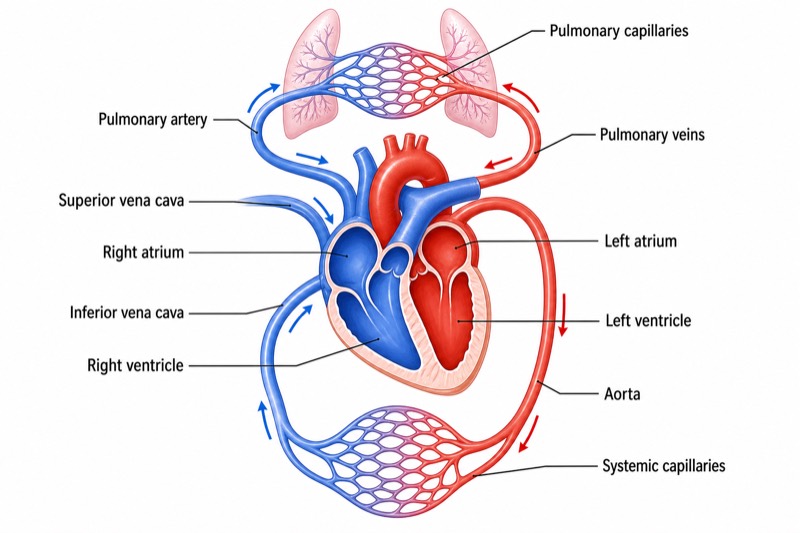 Blood Circulation Diagram