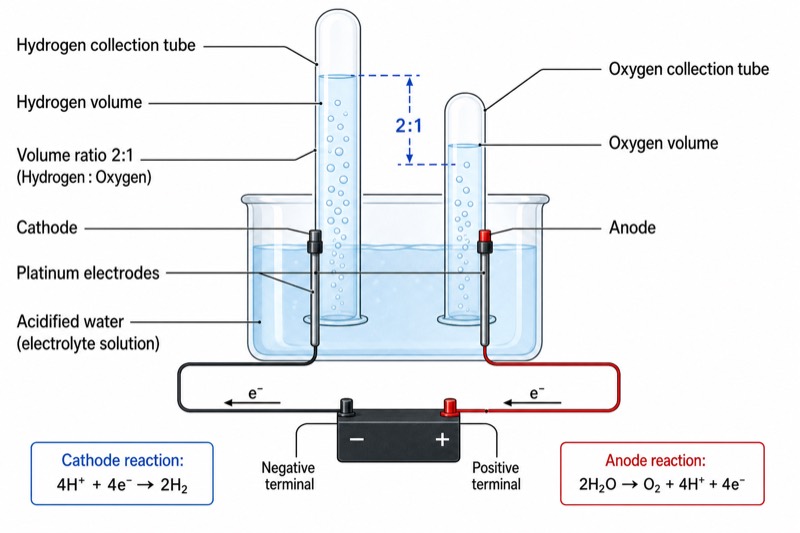 Water Electrolysis Experimental Setup