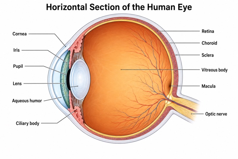 Medical Illustration (Eye Anatomy)
