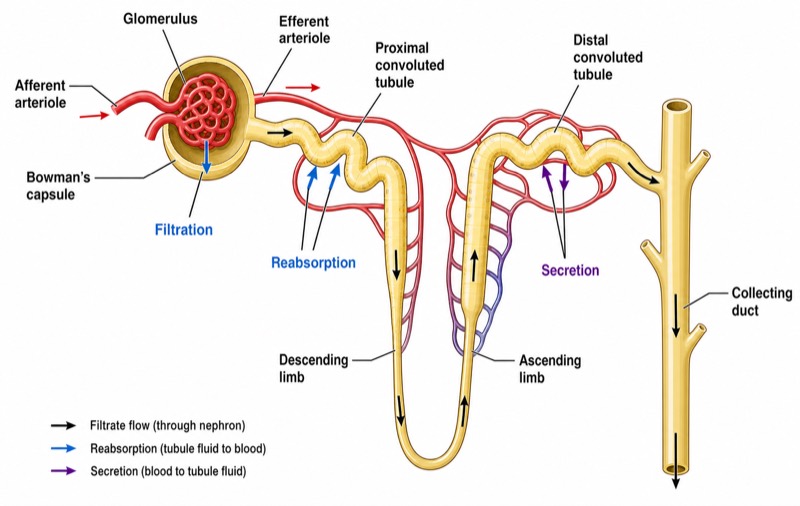 Structure of a Nephron