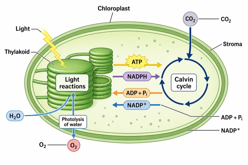 Photosynthesis Process Diagram