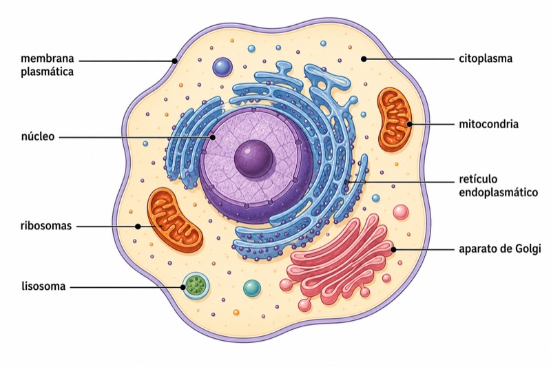 Estructura de la célula animal