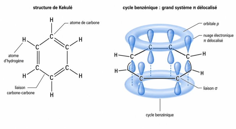 Structure moléculaire du benzène