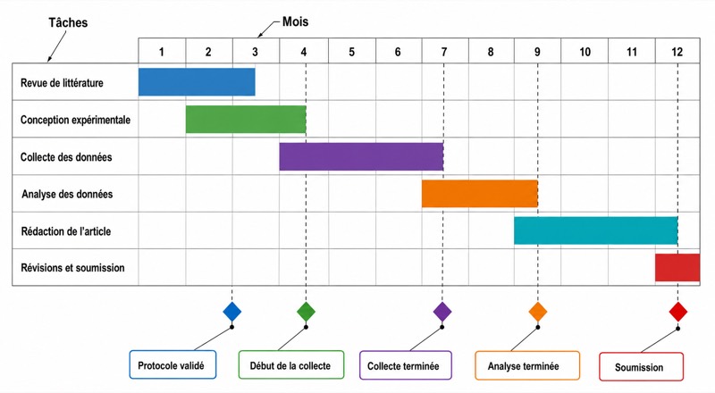 Diagramme de Gantt · plan de recherche