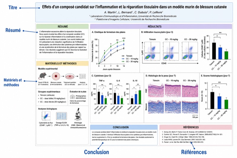 Mise en page d’un poster scientifique