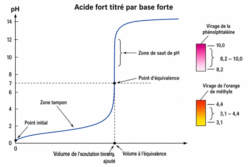 Courbe de titrage acido-basique