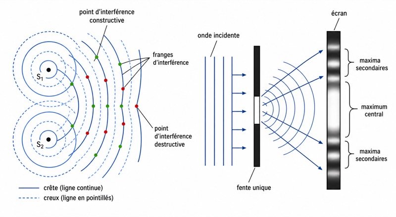 Interférences et diffraction des ondes