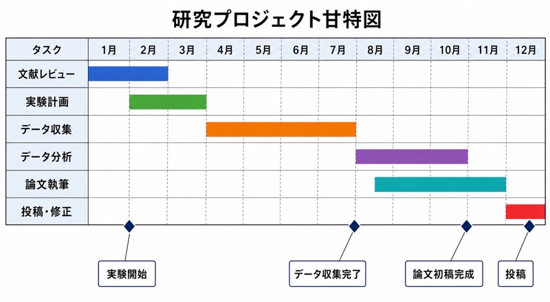 ガントチャート・研究計画