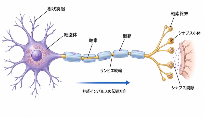 ニューロンの構造図