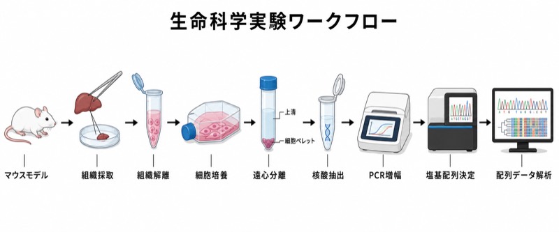 科学イラスト・実験手順
