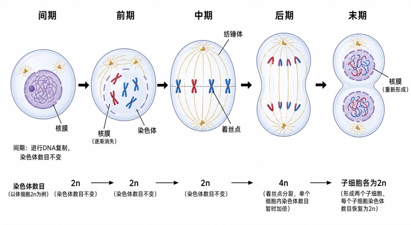有丝分裂过程图