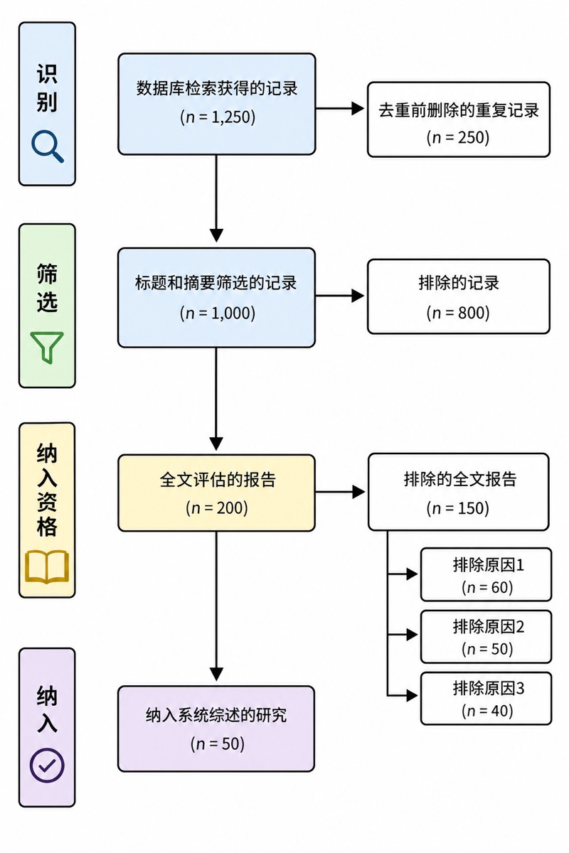 PRISMA 系统综述流程图