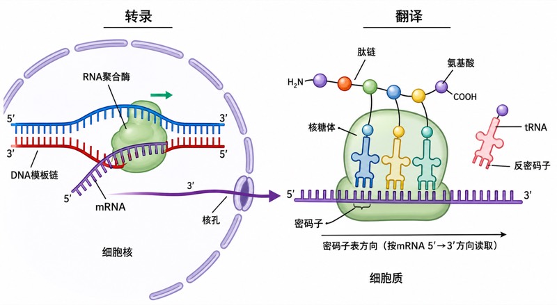 蛋白质合成 · 转录与翻译