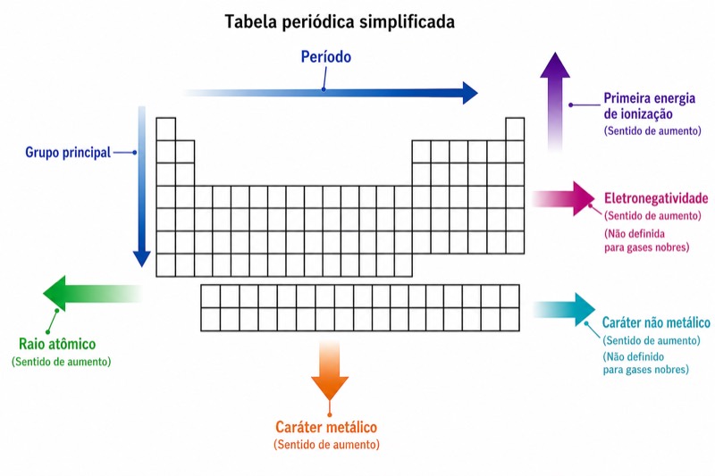 Tendências periódicas dos elementos
