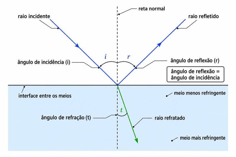 Reflexão e refração da luz