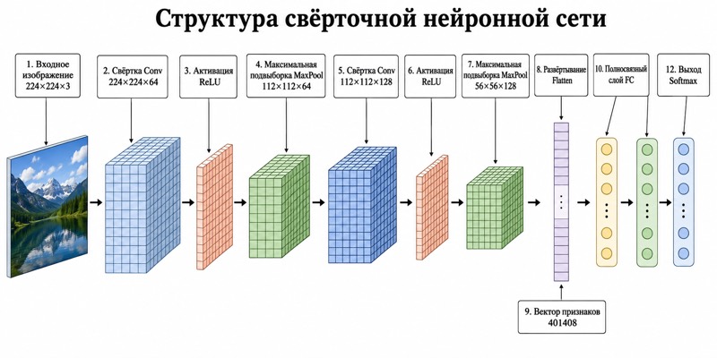 Архитектура нейронной сети · CNN