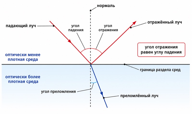 Отражение и преломление света