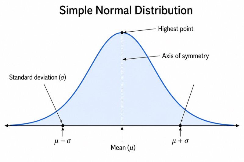 Simple Bell Curve for Middle School