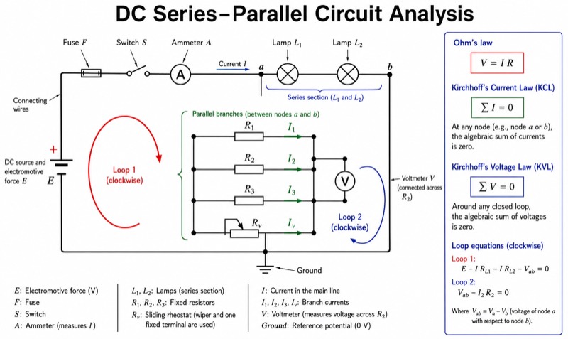Detailed Circuit Diagram (University Level)