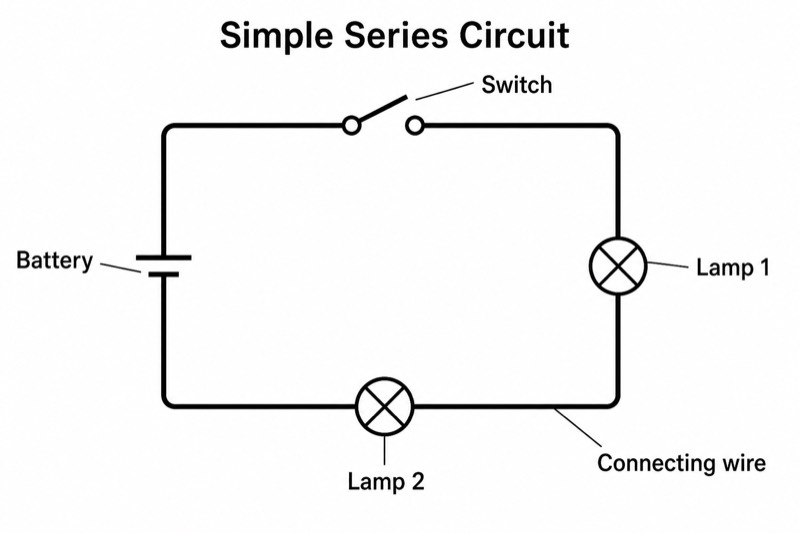 Simple Circuit Diagram for Middle School