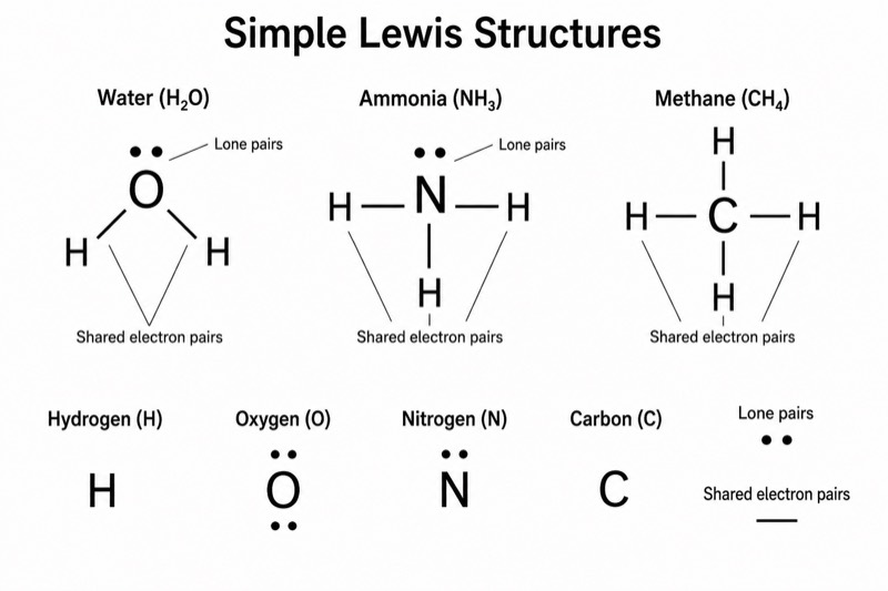 Simple Lewis Structure Diagram for Middle School